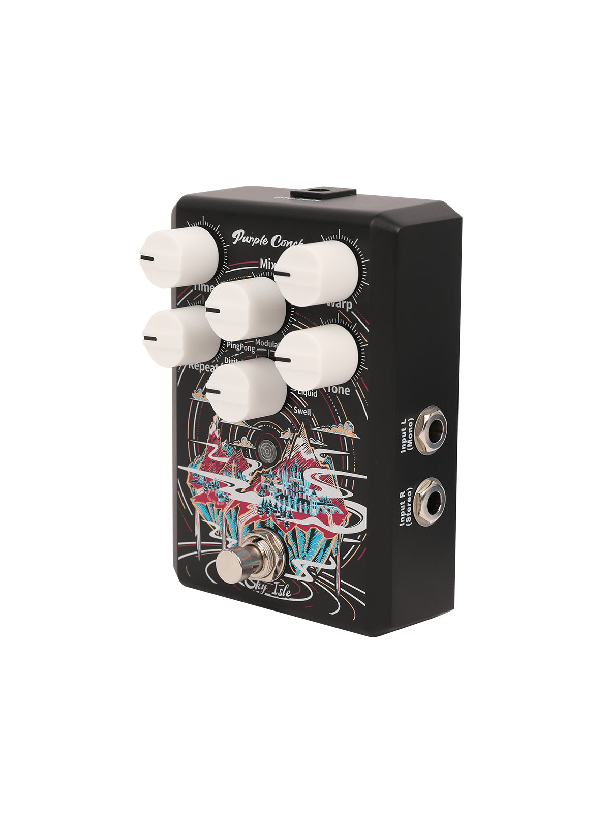 Purple Conch Sky Isle 9-Mode Delay Pedal — Multi-Mode Guitar Delay for Studio & Stage