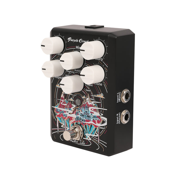 Purple Conch Sky Isle 9-Mode Delay Pedal — Multi-Mode Guitar Delay for Studio & Stage